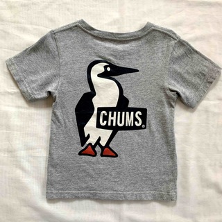 チャムス(CHUMS)のチャムス CHUMS キッズ　ブービーロゴTシャツ　グレー　M（100-115）(Tシャツ/カットソー)