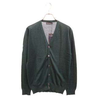 ジョンスメドレー(JOHN SMEDLEY)のJOHN SMEDLEY ジョンスメドレー STEADMAN MENS CARDIGAN VN LS コットン生地 Vネックカーディガン コットンニットカーディガン グリーン(カーディガン)