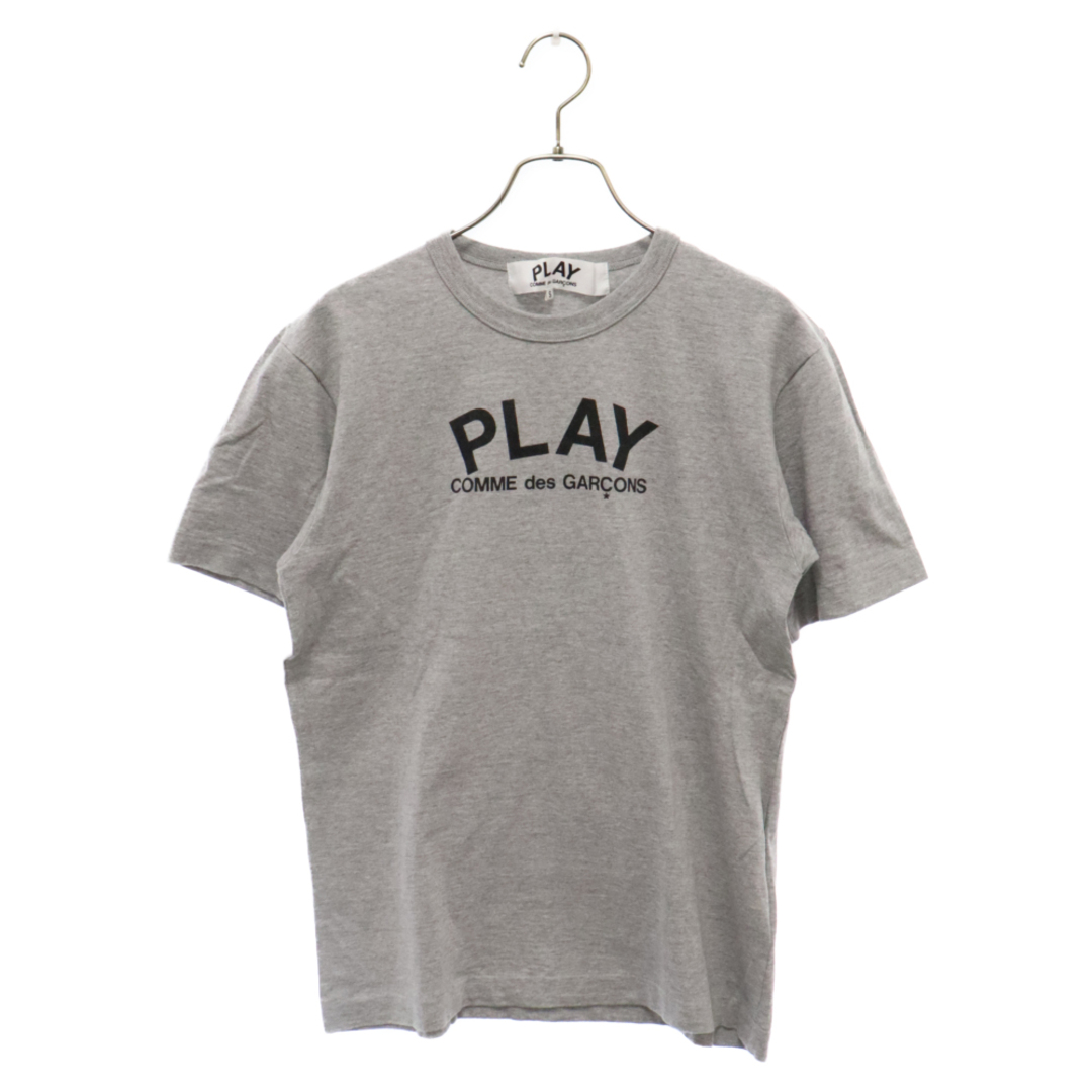 PLAY COMME des GARCONS プレイコムデギャルソン フロントロゴプリント クルーネック半袖Tシャツ グレー AZ-T072 メンズのトップス(Tシャツ/カットソー(半袖/袖なし))の商品写真