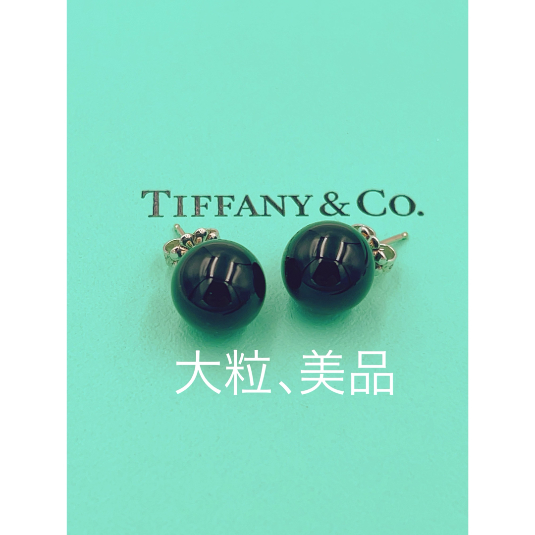 Tiffany & Co.(ティファニー)の希少美品　大粒　TIFFANY&Co. ティファニーオニキスピアス レディースのアクセサリー(ピアス)の商品写真