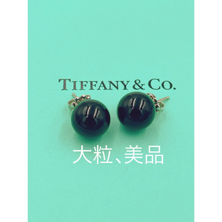 ティファニー(Tiffany & Co.)の希少美品　大粒　TIFFANY&Co. ティファニーオニキスピアス(ピアス)