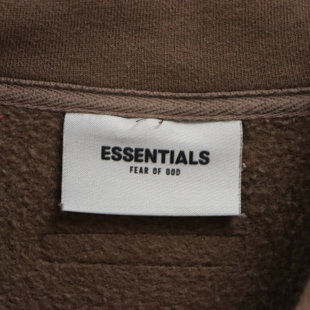 FOG Essentials エフオージー エッセンシャルズ フロントロゴ モックネックスウェットトレーナー ブラウン メンズのトップス(スウェット)の商品写真