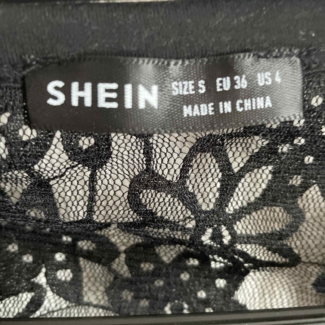 SHEIN(シーイン)のSHEIN LUNE オープンフロント クロップ レース ジャケット レディースのジャケット/アウター(その他)の商品写真