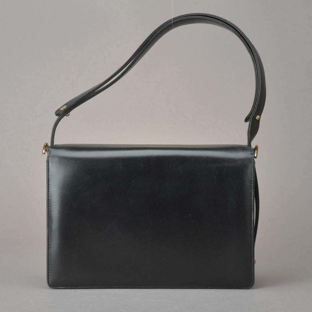 celine(セリーヌ)のCELINE♡セリーヌ 馬車金具 ショルダーバッグ カーフレザー 黒 2WAY レディースのバッグ(ショルダーバッグ)の商品写真