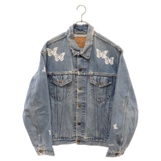 About Dreams アバウトドリームズ Butterfly Denim Jacket バタフライ ペイント リメイク ダメージ デニム ジャケット インディゴ(Gジャン/デニムジャケット)