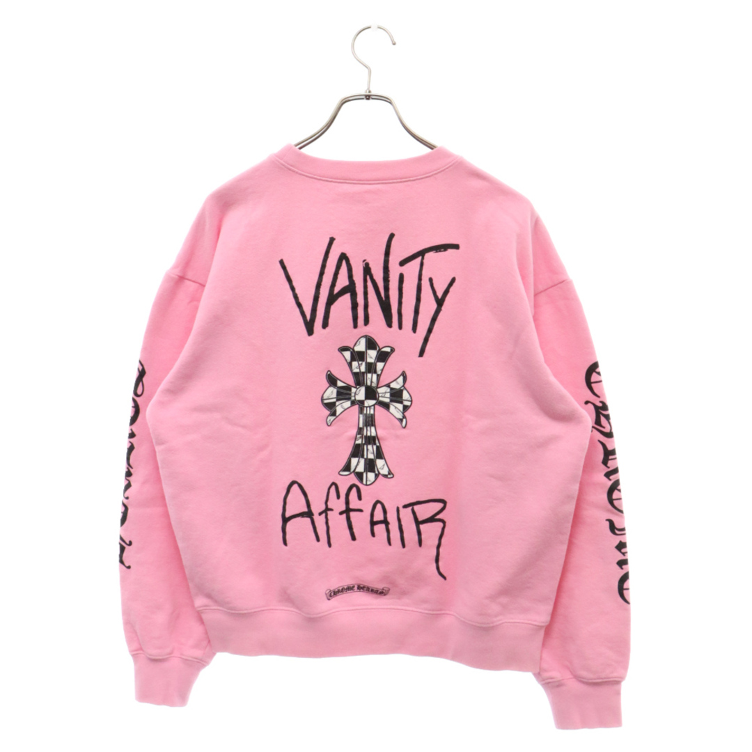 Chrome Hearts(クロムハーツ)のCHROME HEARTS クロムハーツ 19AW×MATTY BOY PPO VANITY AFFAIR SWTSHRT マッティボーイ ヴァニティー クルーネックスウェットトレーナー ピンク メンズのトップス(スウェット)の商品写真