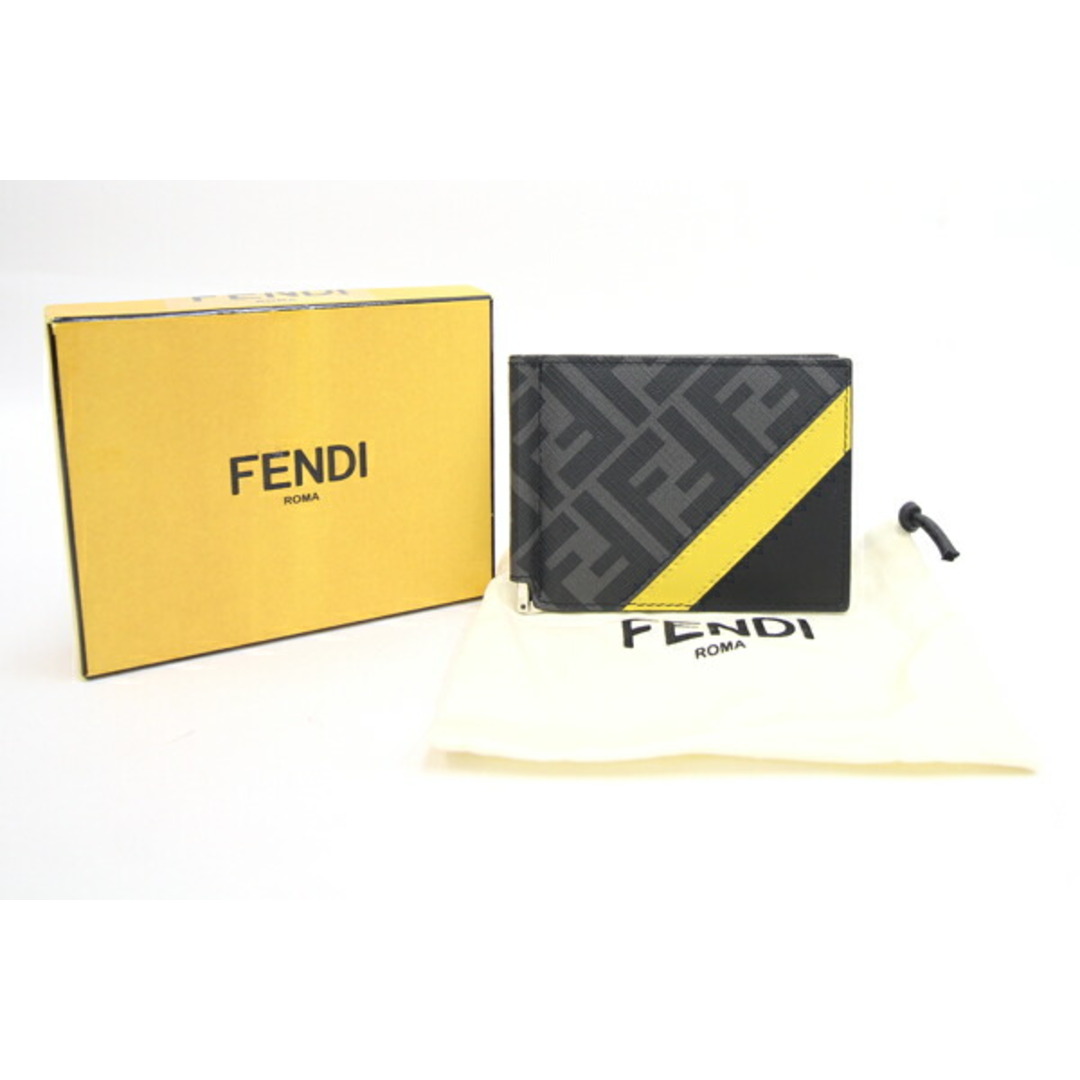 FENDI(フェンディ)の フェンディ 二つ折りマネークリップ 7M0281 グレー レディースのファッション小物(財布)の商品写真