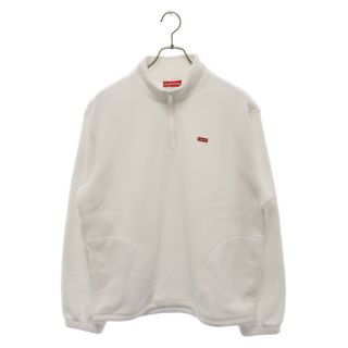 シュプリーム(Supreme)のSUPREME シュプリーム 19AW Polartec Half Zip Pullover ポーラテックミニボックスロゴハーフジップフリースプルオーバー ホワイト(フライトジャケット)