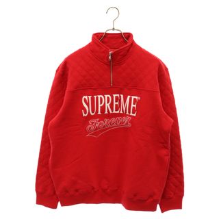 シュプリーム(Supreme)のSUPREME シュプリーム 19SS FOREVER HALF ZIP SWEATSHIRT フォーエバーハーフジップスウェットシャツトレーナー レッド(スウェット)