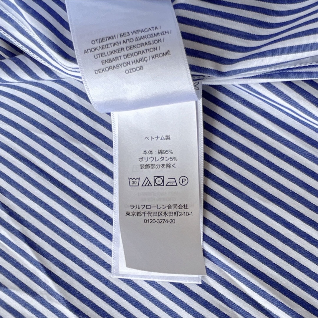 Ralph Lauren(ラルフローレン)のローレンラルフローレン 2023SS ストライプシャツ ブルー レディースのトップス(シャツ/ブラウス(長袖/七分))の商品写真