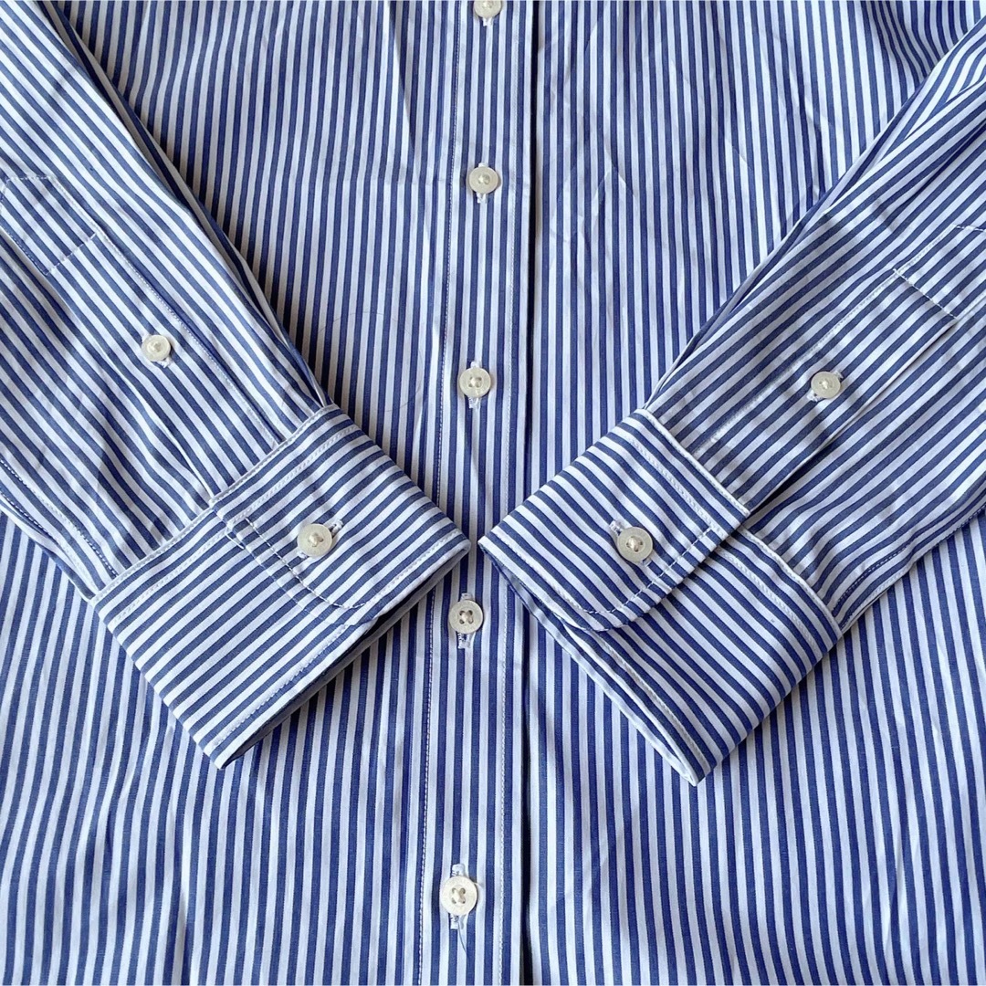 Ralph Lauren(ラルフローレン)のローレンラルフローレン 2023SS ストライプシャツ ブルー レディースのトップス(シャツ/ブラウス(長袖/七分))の商品写真