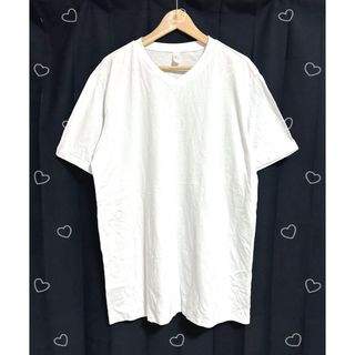 大きいサイズ ベーシック Vネック 半袖 Tシャツ シンプル トップス インナー(Tシャツ/カットソー(半袖/袖なし))