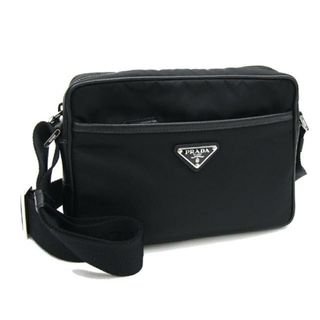 プラダ(PRADA)の プラダ ショルダーバッグ 2VH048 ブラック レザー(ショルダーバッグ)