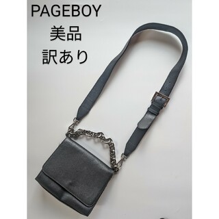 PAGEBOY - 【美品訳あり特価】PAGEBOY　モードチェーンバッグ　ブラック　ショルダー