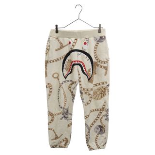 A BATHING APE - A BATHING APE アベイシングエイプ 23AW JEWELS SHARK SWEAT PANTS ジュエルズ シャーク スウェットパンツ アイボリー 001PTJ801005M