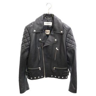 GALLERY DEPT. ギャラリーデプト ×LANVIN Perfecto Leather Jacket ランバン スタッズ パッチ加工 ダブルライダースジャケット ブラック JA0062 10 L014(ライダースジャケット)