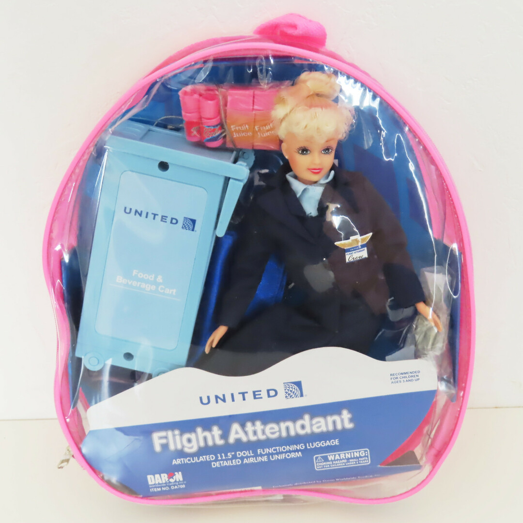 Barbie(バービー)のS03 新品 Barbie バービー ユナイテッド航空 フライトアテンダント キッズ/ベビー/マタニティのおもちゃ(ぬいぐるみ/人形)の商品写真