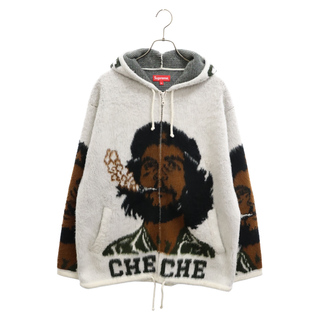シュプリーム(Supreme)のSUPREME シュプリーム 21SS Che Hooded Zip Up Sweater チェ ゲバラ ロゴ ニット ジップパーカー ホワイト(パーカー)