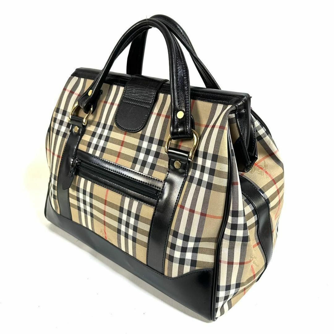 BURBERRY(バーバリー)のBurberry 大容量ダレスバッグ ノバチェック ビンテージ 希少品 メンズのバッグ(ビジネスバッグ)の商品写真