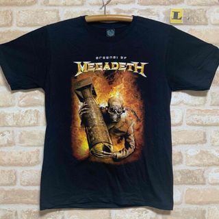 メガデス　Tシャツ　Lサイズ　Megadeth スカル(Tシャツ/カットソー(半袖/袖なし))