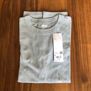 ユニクロ(UNIQLO)の新品未使用　ユニクロ　クルーネックTシャツ　男女兼用　Sサイズ　ブルー(Tシャツ(半袖/袖なし))