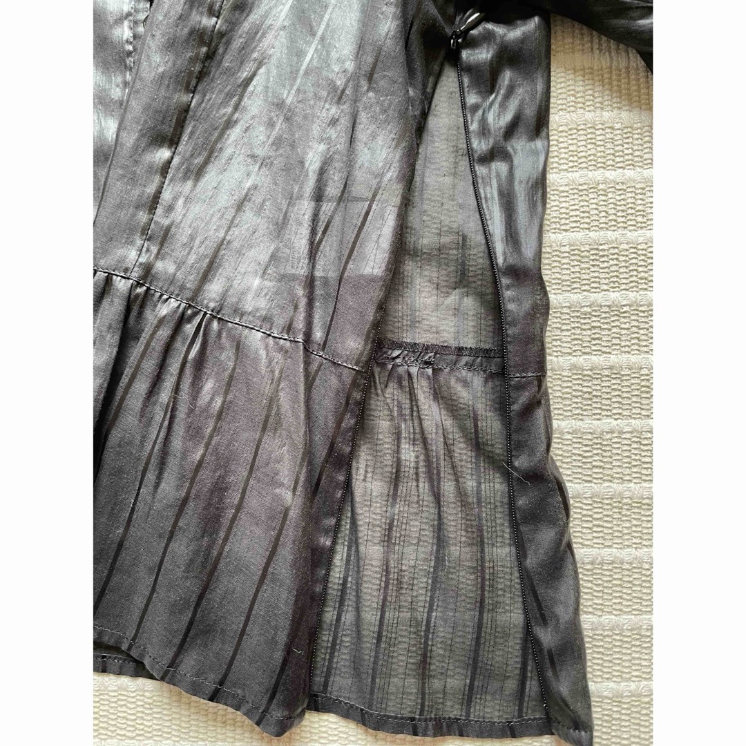 未使用透け感ノーカラージャケット☆ブラウス レディースのジャケット/アウター(ノーカラージャケット)の商品写真