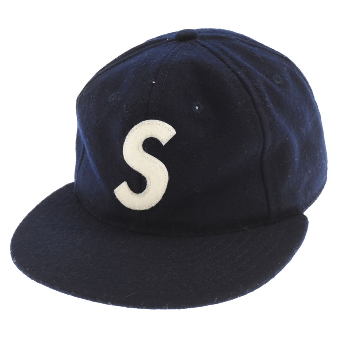 Supreme(シュプリーム)のSUPREME シュプリーム 23ss Ebbets S Logo Fitted 6-Panel エベッツ ウール ベースボール キャップ 帽子 ネイビー メンズの帽子(キャップ)の商品写真