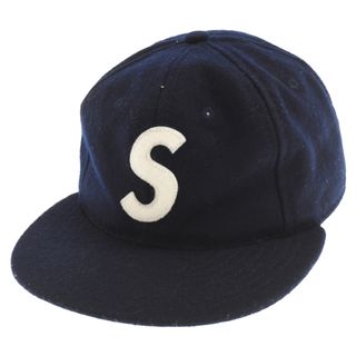 シュプリーム(Supreme)のSUPREME シュプリーム 23ss Ebbets S Logo Fitted 6-Panel エベッツ ウール ベースボール キャップ 帽子 ネイビー(キャップ)