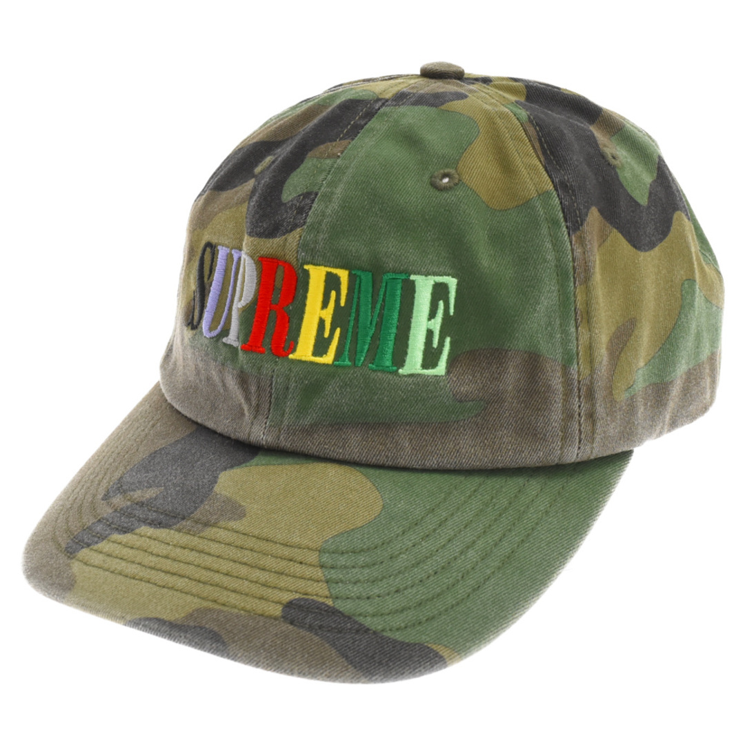 Supreme(シュプリーム)のSUPREME シュプリーム 20AW MULTI COLOR LOGO 6-PANEL CAP ミリタリーカラーロゴ6パネルキャップ帽子 迷彩カモ メンズの帽子(キャップ)の商品写真