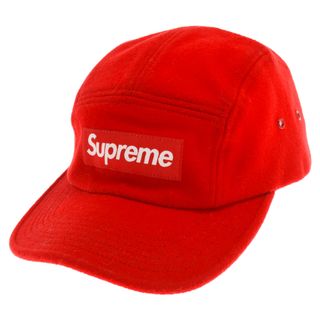 シュプリーム(Supreme)のSUPREME シュプリーム フリースボックスロゴ キャップ 帽子 レッド(キャップ)