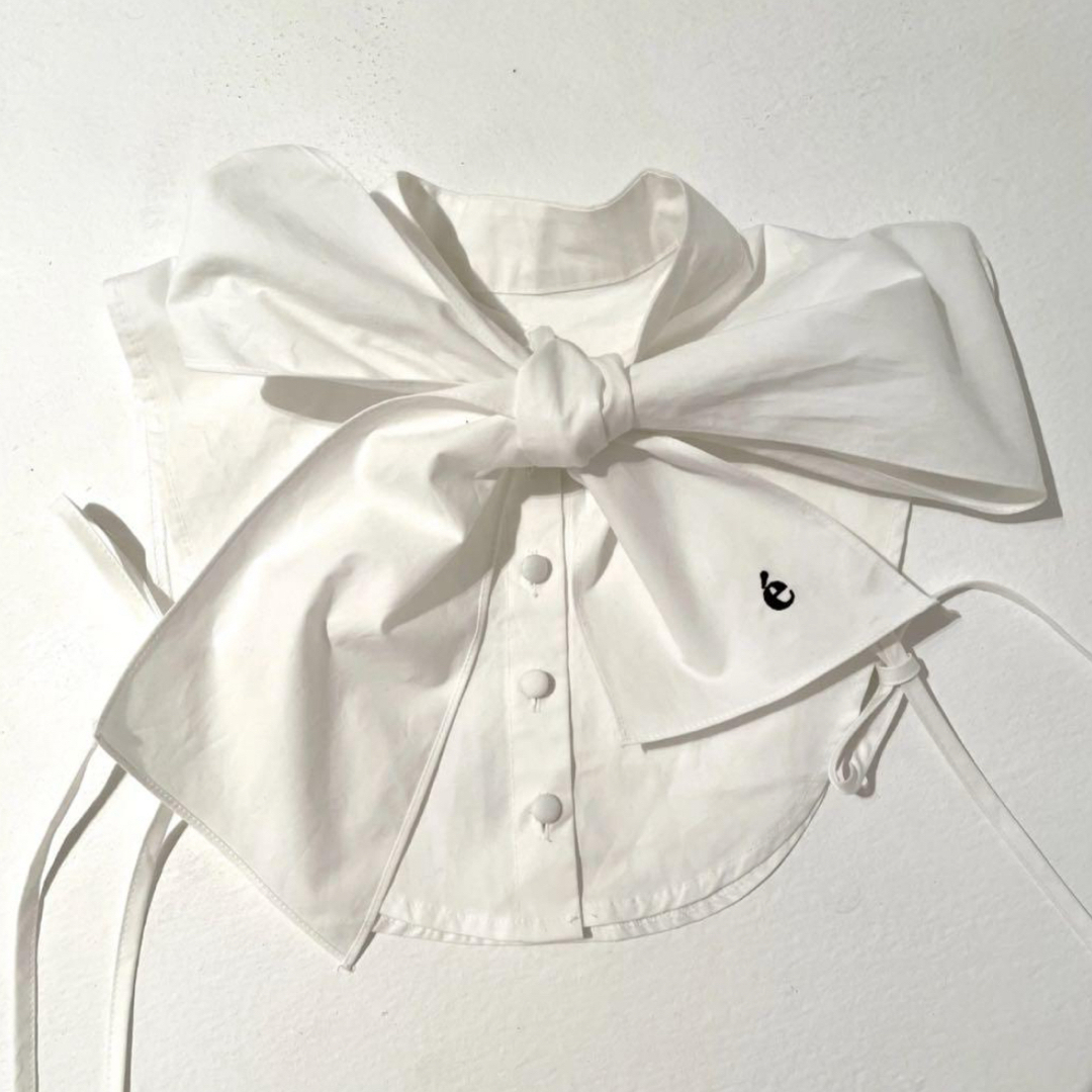 épine(エピヌ)の美品 epine つけ襟 リボン é ribbon organdy エピヌ 完売 レディースのアクセサリー(つけ襟)の商品写真