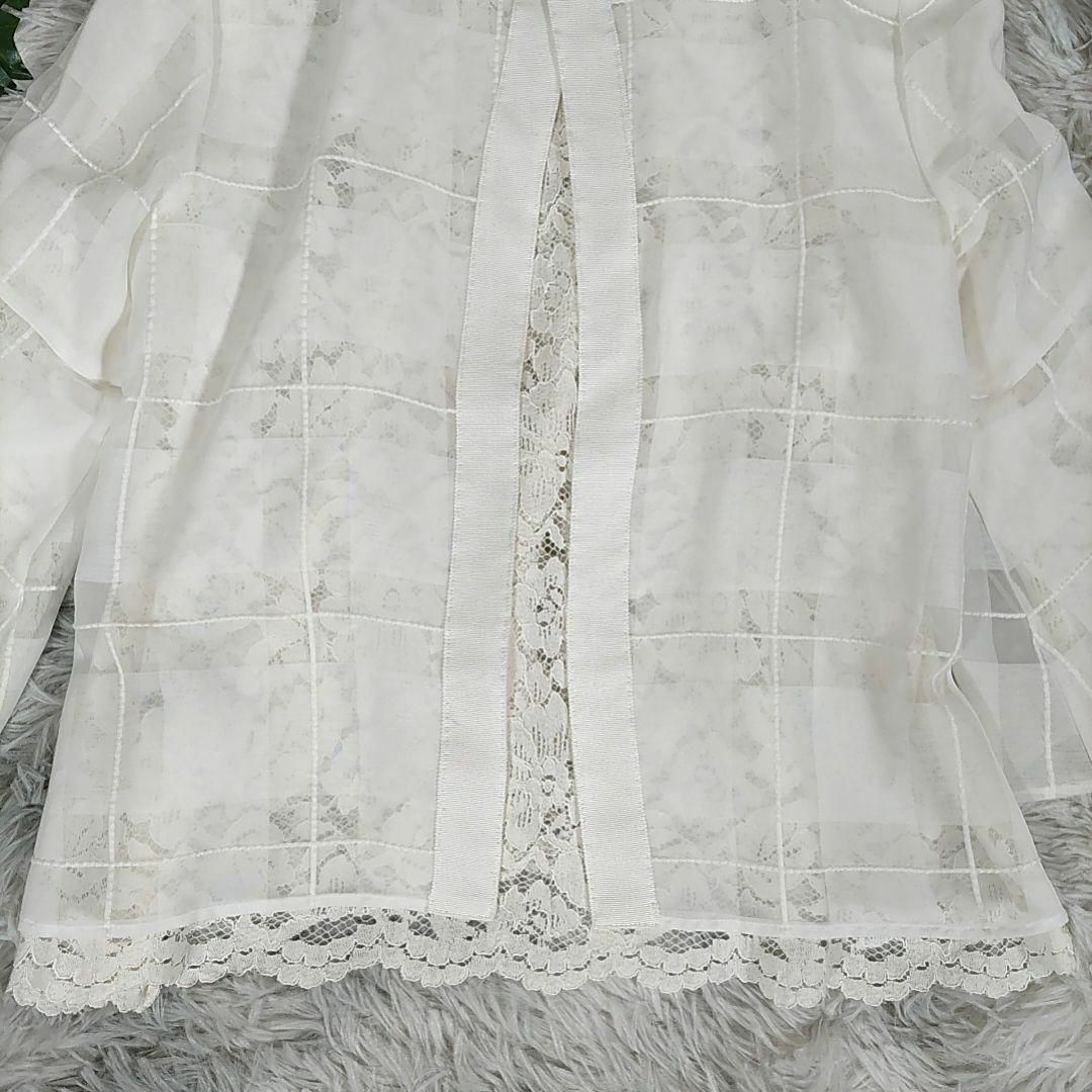 JILLSTUART(ジルスチュアート)の新品！ジルスチュアート◎長袖ブラウス(М)レース 二重構造  入園卒園入学卒業 レディースのトップス(シャツ/ブラウス(長袖/七分))の商品写真