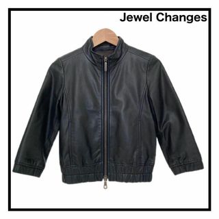 Jewel Changes - ジュエルチェンジズ　ラムレザージャケット　ブラック　レディース　ジップアップ