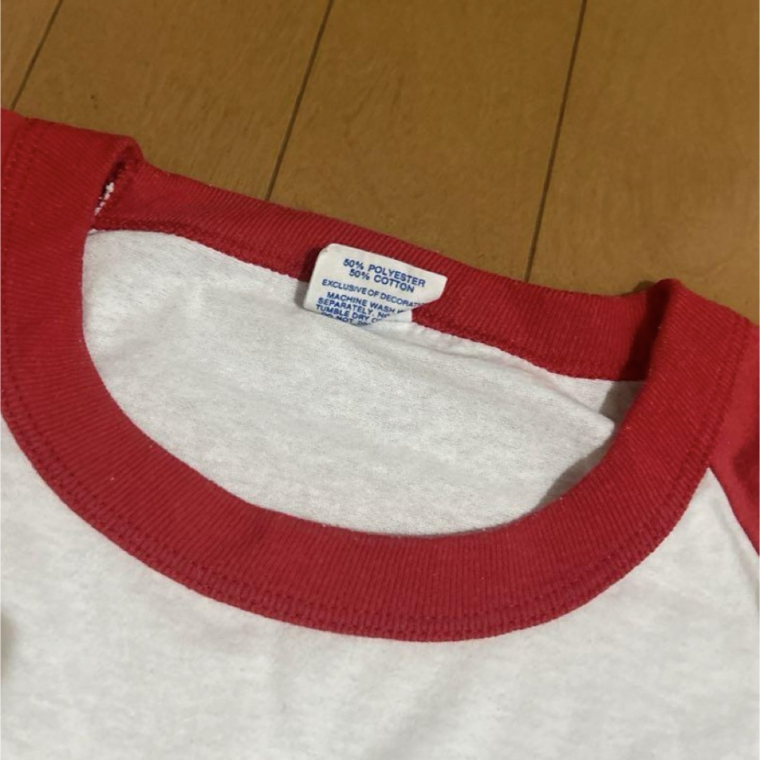 Disney(ディズニー)のヴィンテージ  ミッキー マウス　リンガーTee  80年代 USA製 メンズのトップス(Tシャツ/カットソー(半袖/袖なし))の商品写真