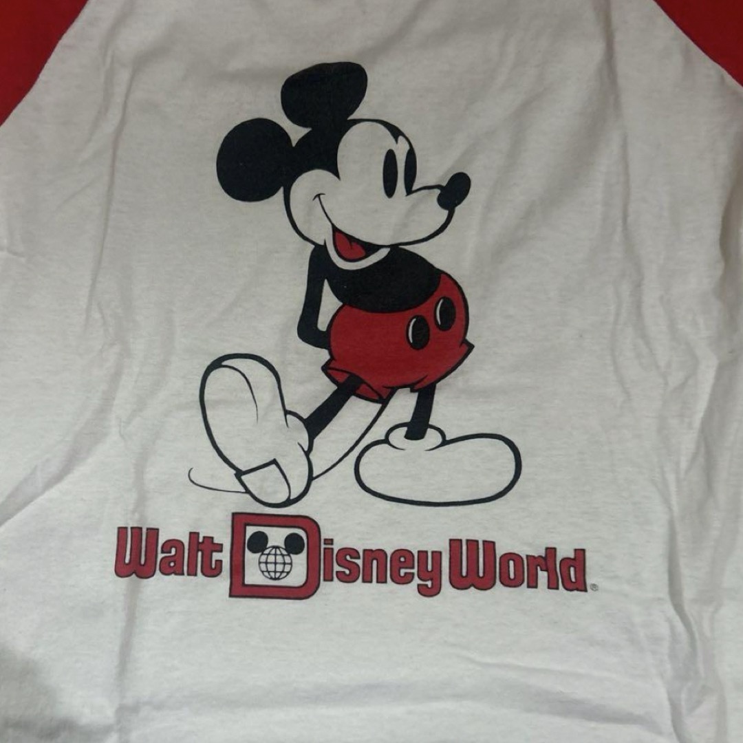 Disney(ディズニー)のヴィンテージ  ミッキー マウス　リンガーTee  80年代 USA製 メンズのトップス(Tシャツ/カットソー(半袖/袖なし))の商品写真