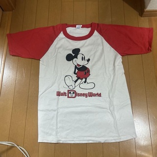 ディズニー(Disney)のヴィンテージ  ミッキー マウス　リンガーTee  80年代 USA製(Tシャツ/カットソー(半袖/袖なし))