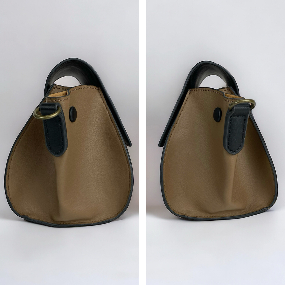 ANNA SUI(アナスイ)のANNA SUI / 肩掛けバッグ / ベージュ / ダマスク柄 刻印 レディースのバッグ(ハンドバッグ)の商品写真