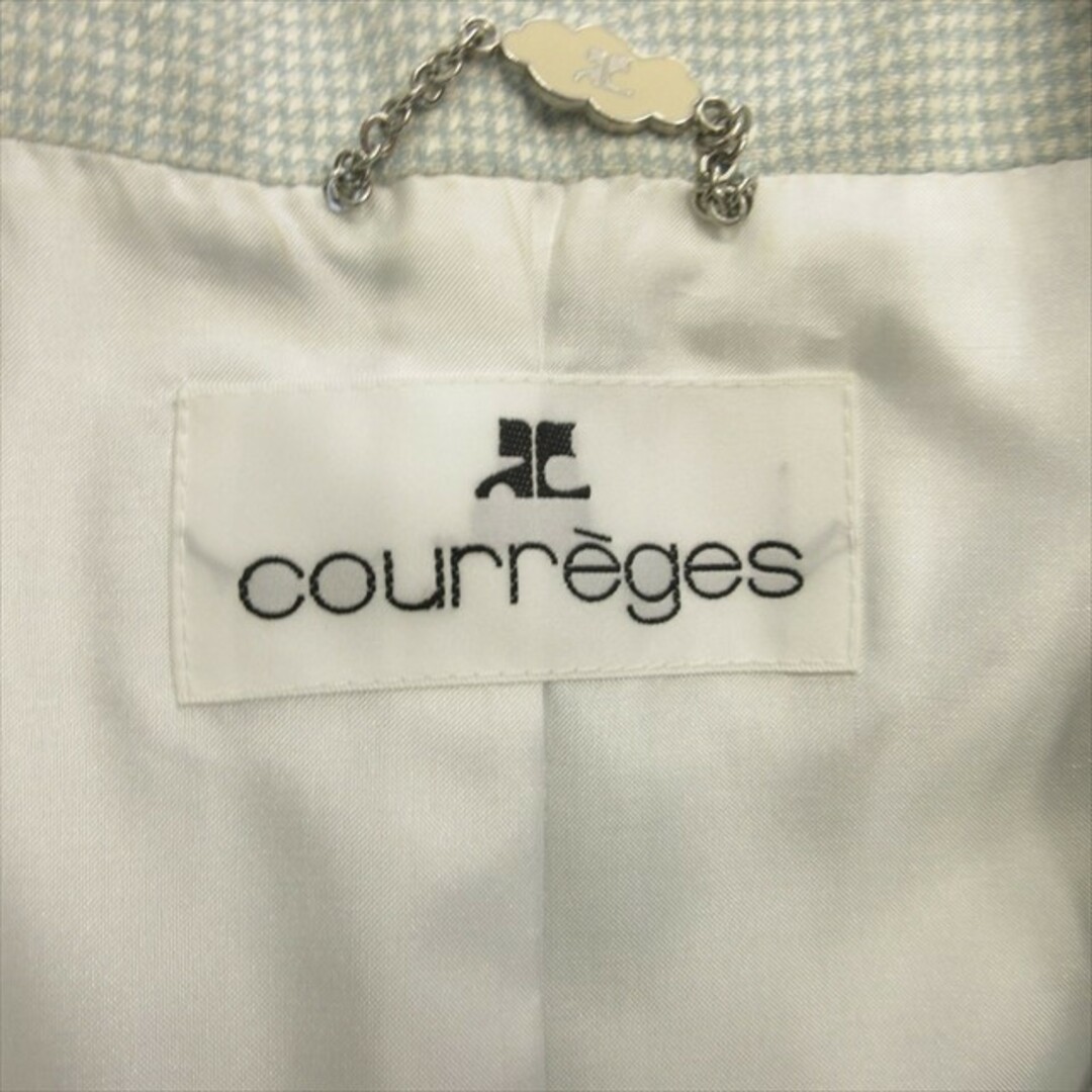 Courreges(クレージュ)のクレージュ courreges シルク ウール セットアップ ジャケット  レディースのフォーマル/ドレス(礼服/喪服)の商品写真