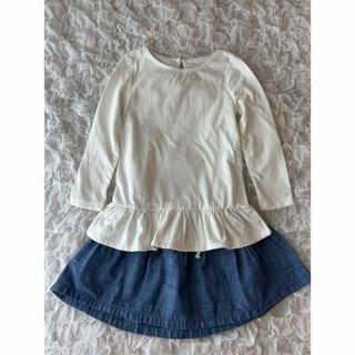 エイチアンドエム(H&M)のbaby GAP  カットソー&  H&Mスカート　セット(Tシャツ/カットソー)