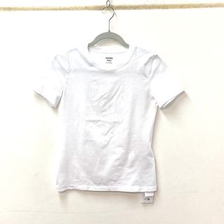 エルメス HERMES マイクロTシャツ 《ド・レ・ブックル》プリント ロゴ アパレル トップス 半袖Ｔシャツ コットン ホワイト 未使用