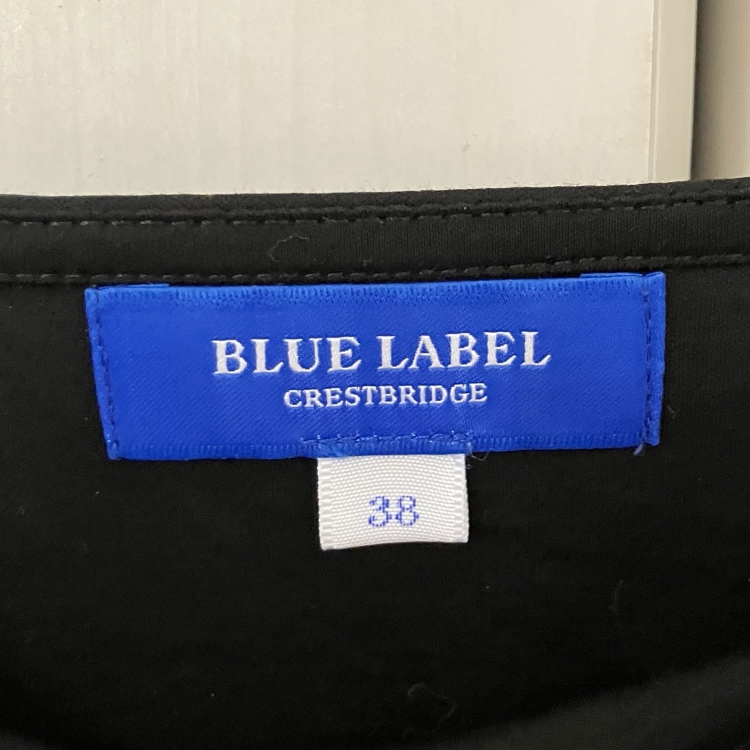 BLUE LABEL CRESTBRIDGE(ブルーレーベルクレストブリッジ)の美品　ブルーレーベルクレストブリッジ　ウエストリボン　ワイドスリーブ　カットソー レディースのトップス(カットソー(半袖/袖なし))の商品写真