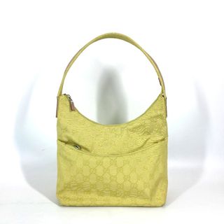 グッチ(Gucci)のグッチ GUCCI GG 001・3386 カバン 肩掛け ショルダーバッグ GGキャンバス/レザー イエロー(ショルダーバッグ)