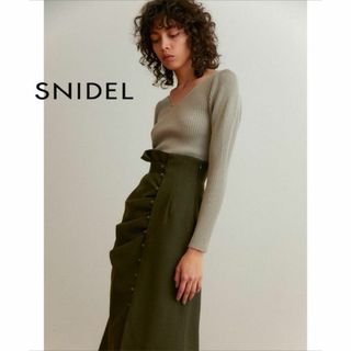 スナイデル(SNIDEL)の美品★SNIDEL ドレープデザインタイトスカート 0409(ロングスカート)