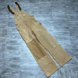 カーハート(carhartt)のCarhartt カーハート オーバーオール ダブルニー ダック地 ブラウン(その他)