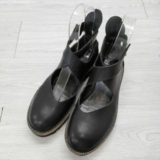 Y's アンクルベルト YV-E09-707-1 シューズ・靴 ブラック レディース ワイズ/Yohji【中古】4-0404G◎