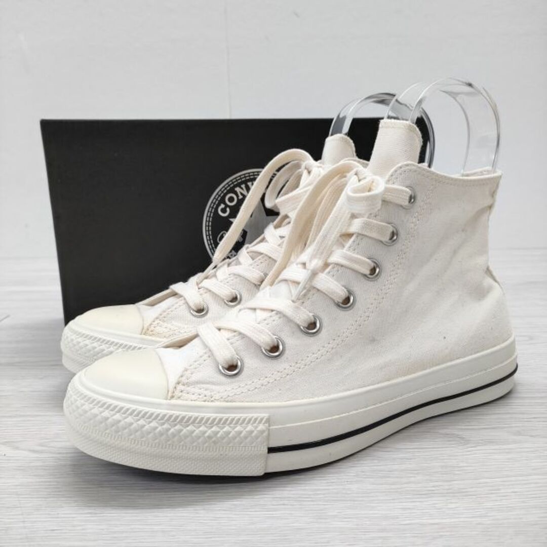 MHL.(エムエイチエル)のMHL./CONVERSE ALL STAR 100 HI 1CL733 サイズ24cm ハイカット スニーカー キナリ レディース エムエイチエル/コンバース【中古】4-0404G◎ レディースの靴/シューズ(スニーカー)の商品写真