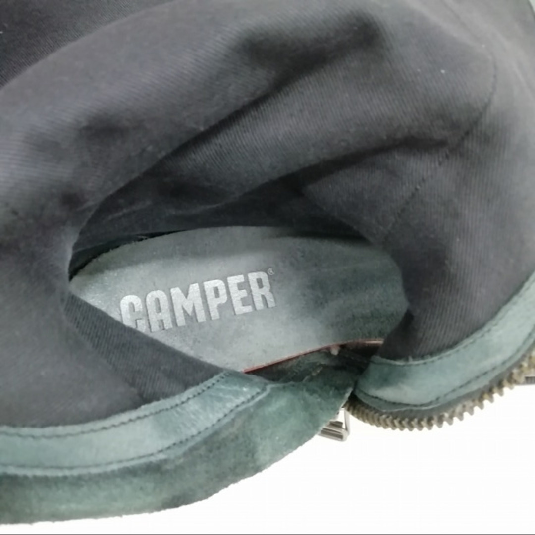 CAMPER(カンペール)のレザー ロング ブーツ サイドジップ 37 ブラック レディースの靴/シューズ(ブーツ)の商品写真