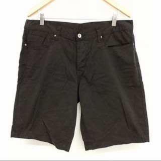 アルマーニエクスチェンジ(ARMANI EXCHANGE)のコットン ショート ハーフ パンツ ショーツ ボトムス 34 ブラック(ショートパンツ)