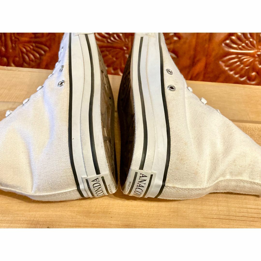 CONVERSE(コンバース)の★90s!USA!コンバース アナコンダ ハイカット 白 デッド 242★ メンズの靴/シューズ(スニーカー)の商品写真