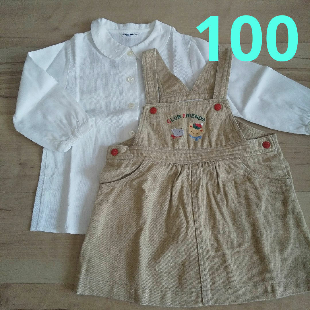 familiar(ファミリア)の☆familiar☆100☆長袖トップス☆ワンピース キッズ/ベビー/マタニティのキッズ服女の子用(90cm~)(ワンピース)の商品写真